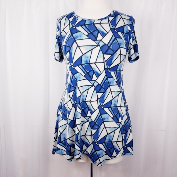 LOGO By Lori Goldstein Tunic Shark Bite Hem XXS